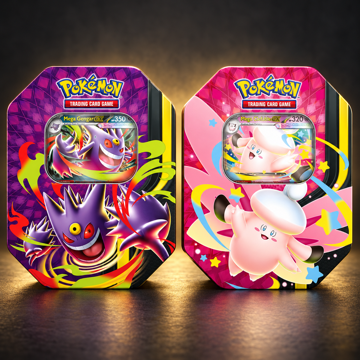 Both Mega Moonlit Tins — one of each