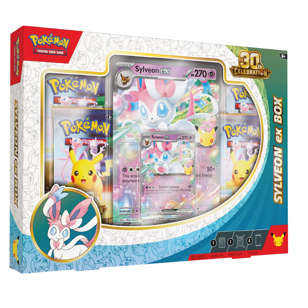 Pokémon TCG: 30th Celebration Sylveon ex Box