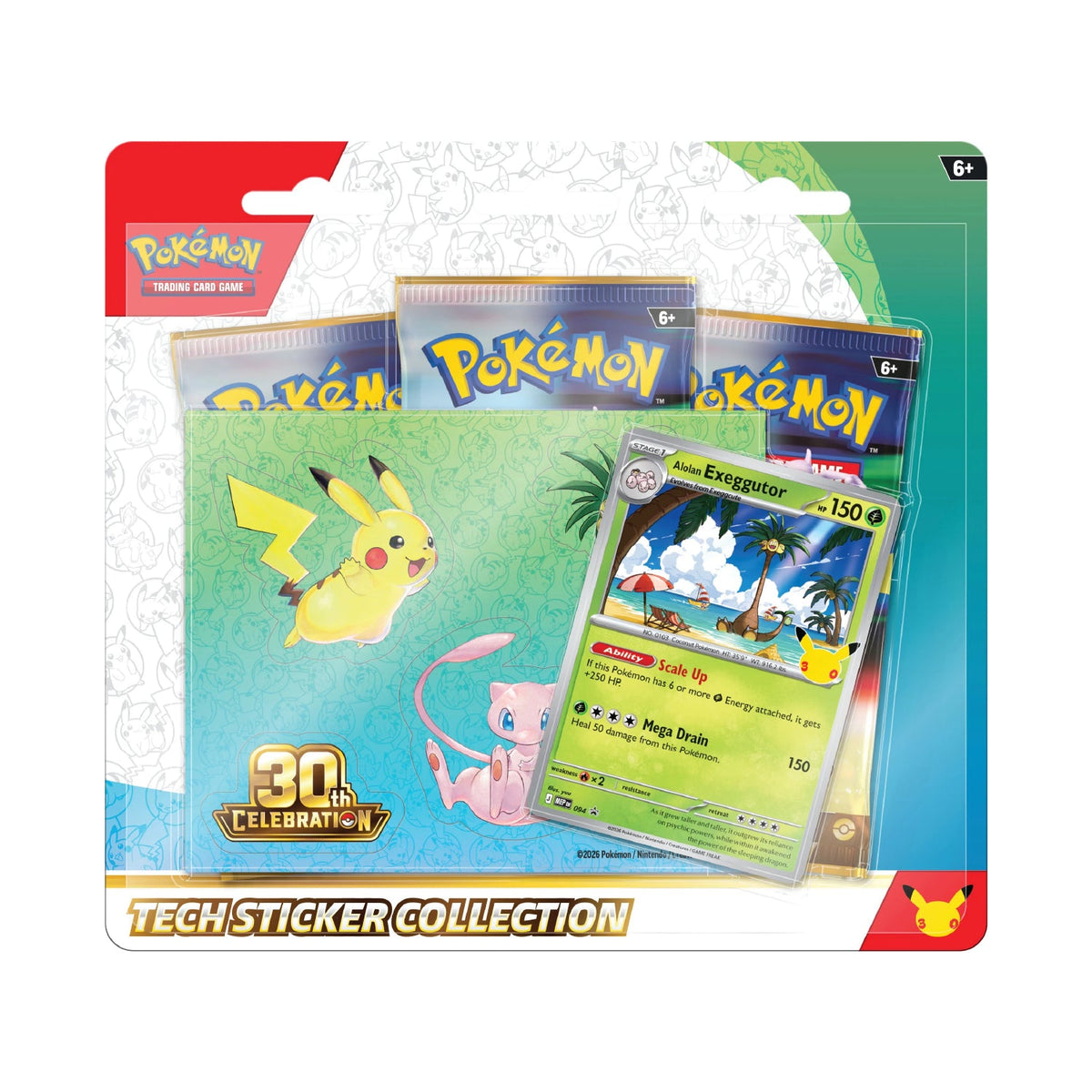 Pokémon TCG: 30th Celebration Tech Sticker Collection